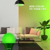 Luxrite A19 LED Green Bulb, 60W Equivalent, Non-Dimmable, UL Listed, Indoor Outdoor, Porch, Christmas, Decoration, E26 Standard Base 6 Pack - 3 of 4