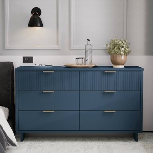 Granville Modern 6 Drawer Double Wide Dresser - Manhattan Comfort - 1 of 4