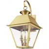 Livex Lighting Wentworth 3 - Light Wall Light in  Natural Brass - 4 of 4