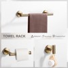 WOWOW 3-Pieces Bathroom Hardware Set in Brushed Gold - 3 of 4