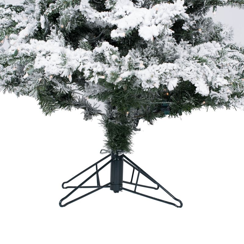 Vickerman Flocked Utica Fir Slim Artificial Christmas Tree, 4 of 6