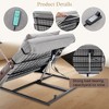 KTMBDW Adjustable Power Lifting Bed Backrest for Elderly Patient Injured, Sit-up Back Rest Chair for Neck Lumbar Back Support, Gray - 4 of 4