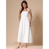 INSPIRE CHIC Women's Halter Neck Sleeveless A-Line Midi Summer Dress - 4 of 4