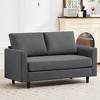 Hyleory Cozy Comfort Loveseat for Living Room, Small Space, Office, Apartment, Breathable Soft Fabric Sofa - 2 of 4