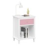 NicBex Modern Wooden Nightstand with Drawer and Storage Shelf for Living Room,Bedroom,End Side Table for Kids and Adults - 3 of 4