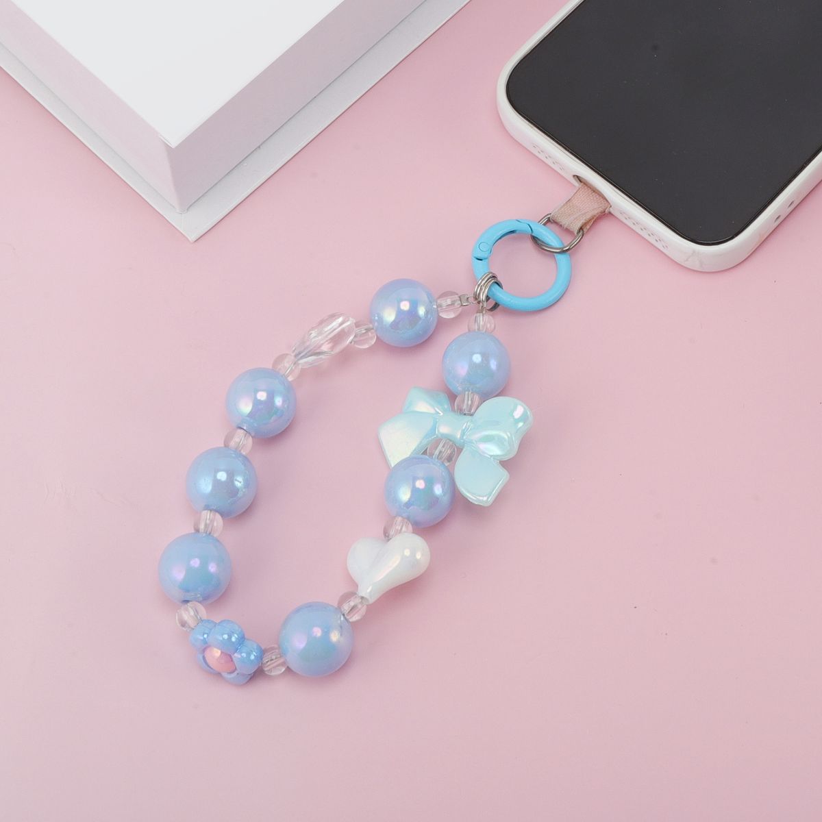 Unique Bargains Heart Bow Phone Charm 1 Pc - thumbnail 2