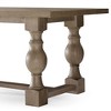 Maven Lane Leon Traditional Wooden Dining Table in Antiqued Grey Finish - 4 of 4