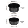 Unique Bargains Aluminum Alloy Nonstick Coating Removable Bottom Durable Round Cake Pan 1 Set - 2 of 4