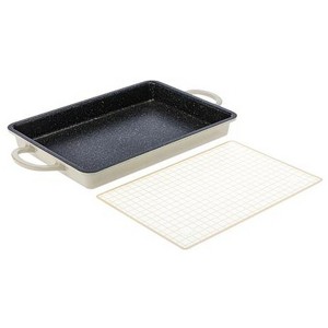 Curtis Stone Dura-Pan+ 2-in-1 Baker/Griddle Pan with Silicone Mat Refurbished - 1 of 4