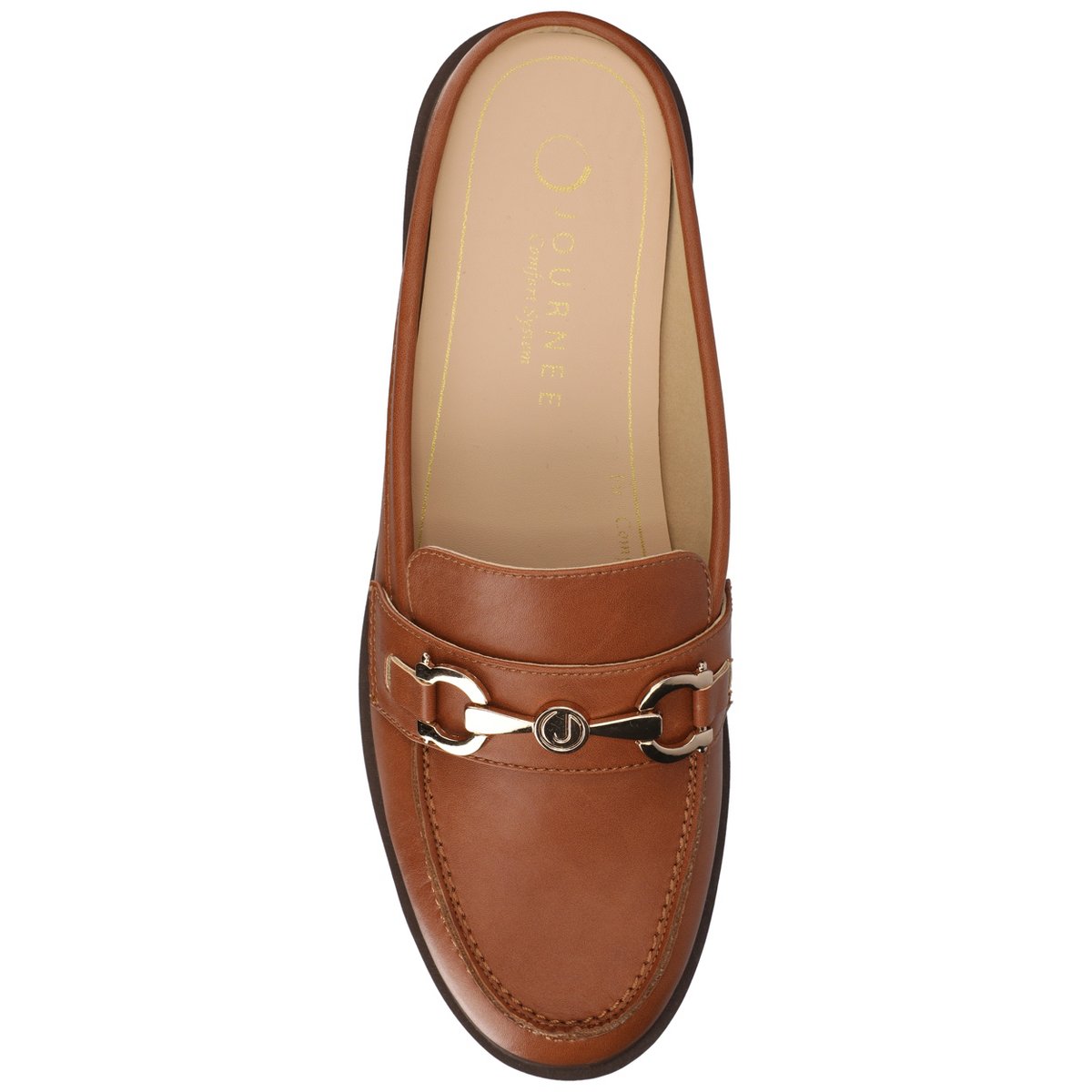 Женские туфли Journee Collection Journee Women's Rayla Loafers, Cognac PU 8 — фото 4