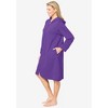 Dreams & Co. Plus Size Short Hooded Sweatshirt Robe - 4 of 4