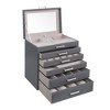 SONGMICS Jewelry Box 6-Tier Jewelry Organizer Large Jewelry Storage Case with Big Mirror 5 Drawers - 2 of 4