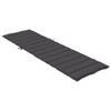 vidaXL Sun Lounger Cushion Outdoor Patio Seat Pad - Melange Anthracite, 100% Polyester, Soft Foam Filling, Non-Slip Design, 78.7 x 27.6 x 1.6 inches - 4 of 4