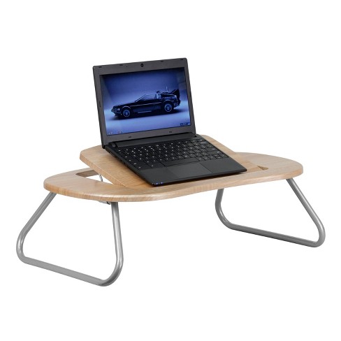 Angle Adjustable Laptop Desk With Natural Top Flash Furniture