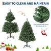 Jojoka Artificial Christmas Tree, Green Christmas Tree with Foldable Base, 1450 Branch Tips, Festive Christmas Tree with Metal Hinges, Metal Stand - 2 of 4