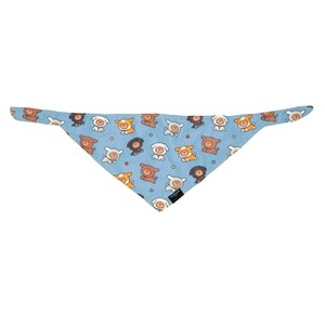 ZippyPaws LINE Friends Dog Bandanas - Cute Summer Dog Stuff, Puppy & Dog Accessories, Dog Birthday Blue Bandana for Girl & Boy - Brown's Puppy Party - 1 of 4