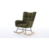 NicBex Accent Chair Modern Rocking Chair with Solid Wood Legs Upholstered Glider Rocking Chair with High Backrest for Living Room, Bedroom - 4 of 4