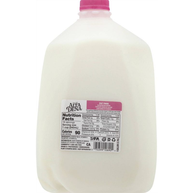 Alta Dena Skim Milk - 1gal, 2 of 5