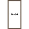 PosterPalooza | Panoramic Sculpted Silver Picture Frame - UV Acrylic, Foam Board Backing, Hanging Hardware - 2 of 4
