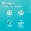 Intex Mariner 4-Person Inflatable River Lake Dinghy Boat with Pump and Oars Set - 3 of 4