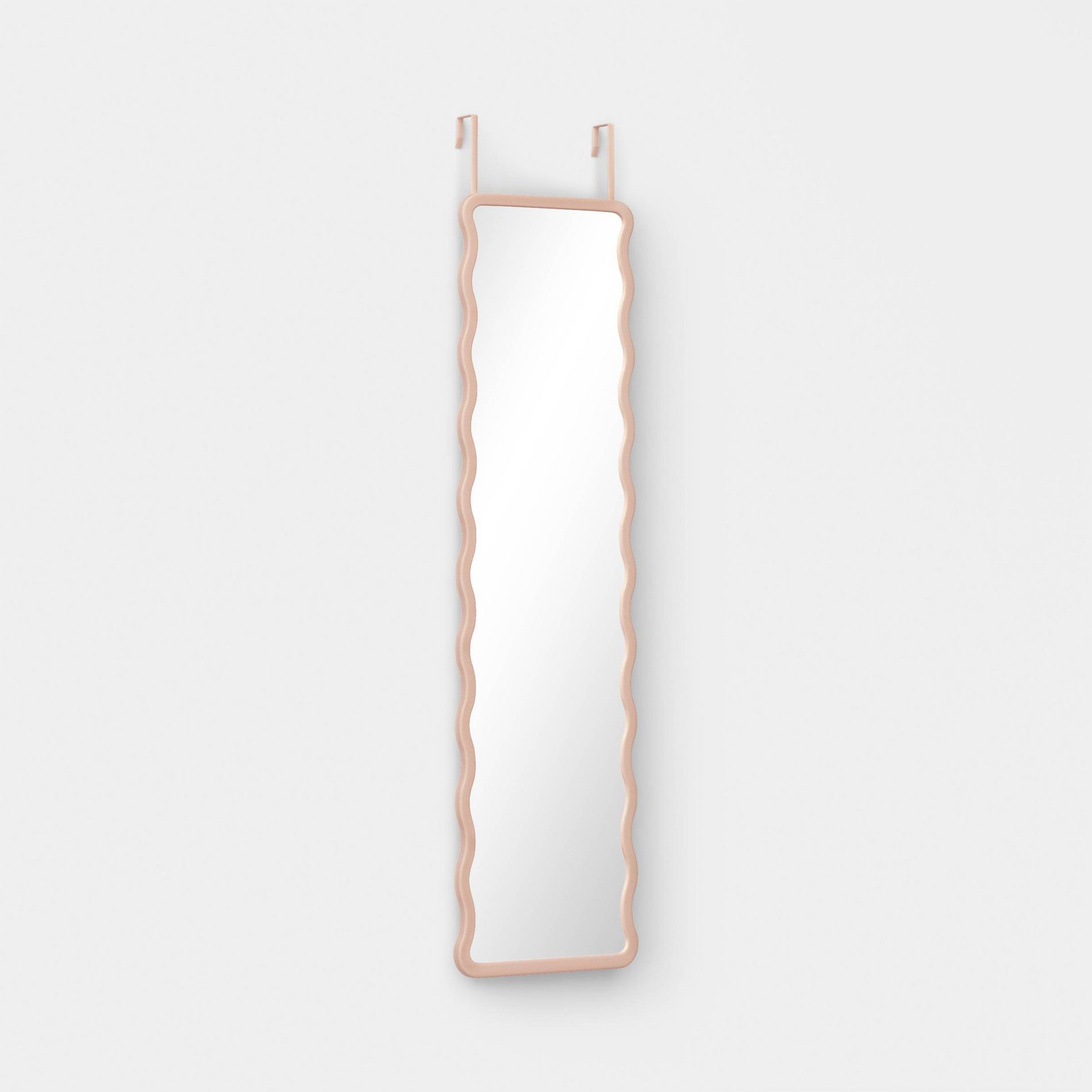 Wavy Over the Door Mirror Pink - Room Essentials™