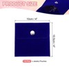 Unique Bargains Velvet Portable Earrings Bracelets Snap Button Jewelry Storage Bag 12 Pcs - 2 of 4