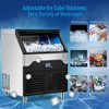Acekool Commercial Ice Machine 260Lbs/24H, 750W Automatic Ice Cubes Maker with 132Lbs Storage, Includes Water Filter, Drain Pipe - 3 of 4