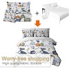 Hachikiko Halloween Twin Comforter Set 8-Piece - Witch Themed Bedding with Sheets & Pillowcases (Spooky Seasonal Collection) - 4 of 4