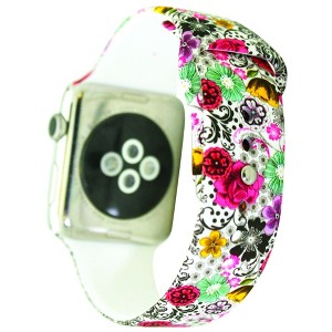 Olivia Pratt 2-Pack Printed Silicone Apple Watch Band - 1 of 4