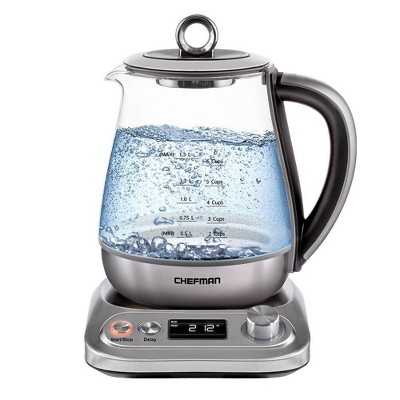 Chefman 1.5L Programmable Electric Glass Kettle