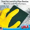 LOLA Products Pot Brite Scouring Fiber Pad, Nylon & Polyester Scrub Pad, Heavy Duty 4" x 6" Cleaning Pads, Removes Grease & Baked-On Foods, 36 Pack - 3 of 4