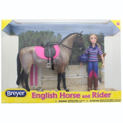 Breyer Animal Creations Breyer 1:12 Classics English Horse & Rider Model Horse Set