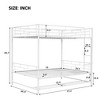 CAVINAS Full Size Modern Bunk Bed with Storage Shelf & Guardrails,Simple Metal Bed Frame for Bedroom,Kids Room,White - 4 of 4