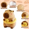 TITQWOP Capybara Plush 12" Pool Party Capybara Stuffed Animal Kawaii Duck Floatie & Sunglasses Wearing Cute Capybara Toy, Ultra Soft Hugging Gift - 3 of 4