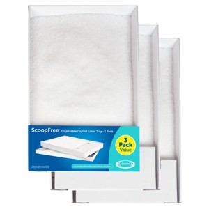 PetSafe ScoopFree Crystal Disposable Crystal Sensitive Cat Litter Trays - 3pk/13.5oz - 1 of 4