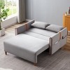 LOVMOR Convertible Comfortable Sleeper Velvet Sofa Couch with Storage for for Living Room Bedroom Sofabed - 3 of 4