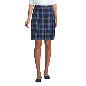 School Uniform Young Women's Plaid Box Pleat Skirt Top of the Knee - 1 of 2