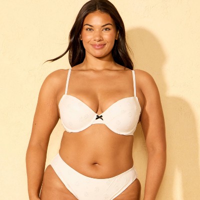 Shade & Shore Women's Eyelet Light Lift Underwire Bikini Top - Shade & Shore™ Cream 36D — фото 4