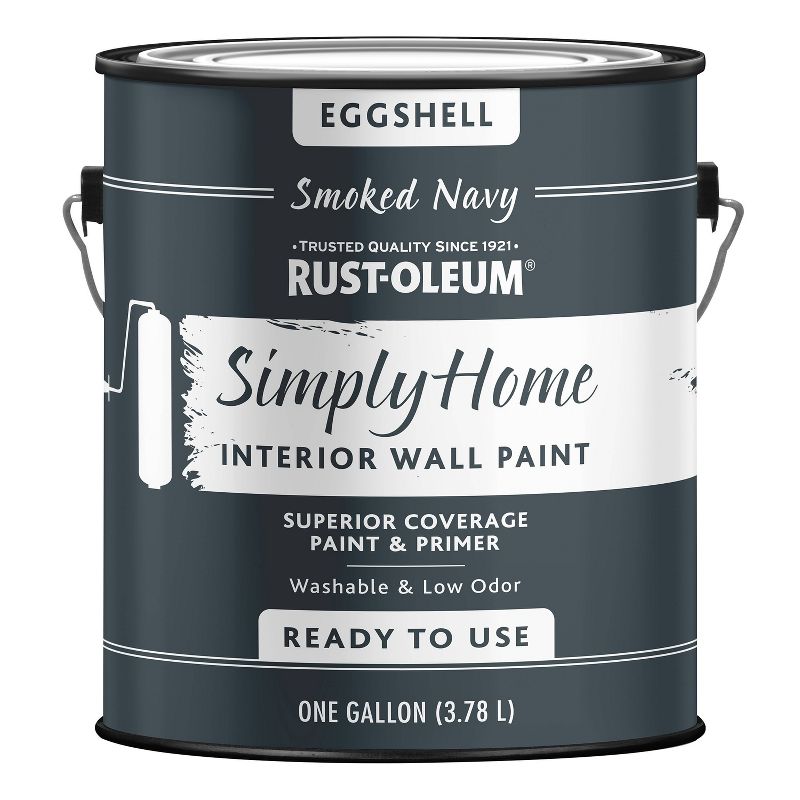 Rust-Oleum 2pk Simply Home Eggshell Smoked Navy, 4 of 5