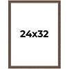 PosterPalooza | Elegant Brown Picture Frame - UV Acrylic, Foam Board Backing, Hanging Hardware - 2 of 4