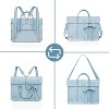 Hachkiko 16 Inch Waterproof PU Leather Laptop Bag - Convertible Backpack & Briefcase with Padding for Work, Travel - 2 of 4