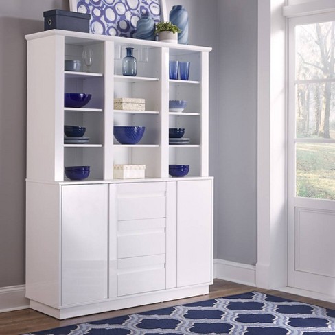 Linear Buffet Hutch White Home Styles Target