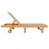 WestinTrends Ashore Modern Poly Reclining Chaise Lounge With Wheels - 3 of 3