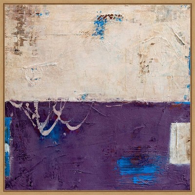 Erin Ashley Orchids Flirt Abstract Canvas Print with Maple Frame
