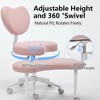 SKRAN Meditation Chair with Wheels, 360° Swivel Cross Legged Office Chair, Adjustable Height Yoga Chair with Lumbar Support for Fidgety Sitters - 3 of 4