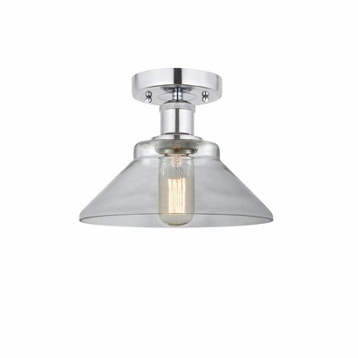 Orwell - 1 Light Semi-Flush Mount In Industrial Style-7.75 Inches Tall and 8.38 Inches Wide