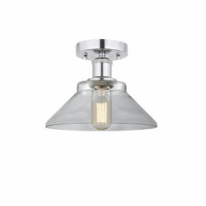 Orwell - 1 Light Semi-Flush Mount In Industrial Style-7.75 Inches Tall and 8.38 Inches Wide - 1 of 1