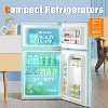 ZAFRO 3.2 Cu.Ft Mini Fridge with Freezer,Freestanding Compact Refrigerator with Freezer,Adjustable Temperature,2 Door Mini Fridge for Home,Dorm or RV - 2 of 4
