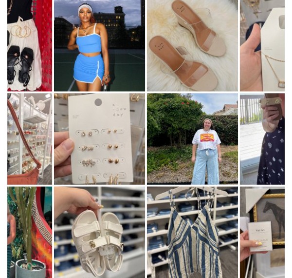 Collage of people showing off their #TargetStyle