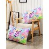 Boersma Bedding Comforter Set Rainbow Watercolor Butterfly Printed Pattern Quilt with 1 and 2 Pillowcases for Girls Bedroom All Season - 4 of 4